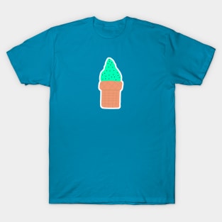 Mint Chip Ice Cream Cone T-Shirt